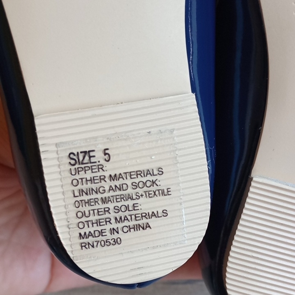 New  Never Used Janie and Jack Navy Baby Walker Shoes - Picture 7 of 10